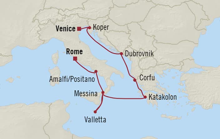 river cruise venice to rome