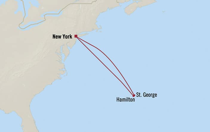 Oceania Cruises | 7-Nights Roundtrip from New York Cruise Iinerary Map