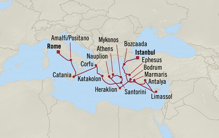 oceania cruise venice to istanbul